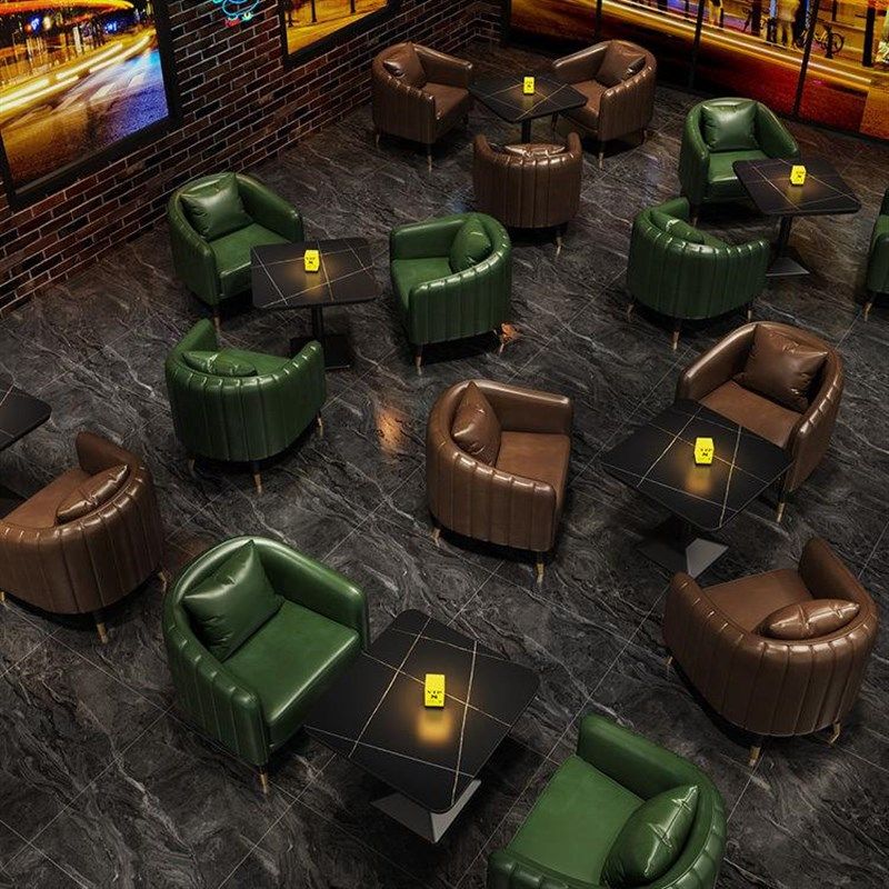 复古风酒吧沙发题吧餐吧西烧烤店卡座咖啡厅桌椅人,住宅家具,岩板餐桌,淘宝优惠券,粉丝福利购,淘宝优惠卷