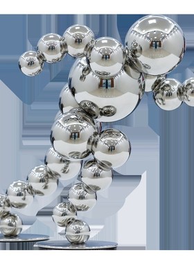 手握前程锈钢定制励志家居客厅电视柜办公桌创意乔迁装饰品