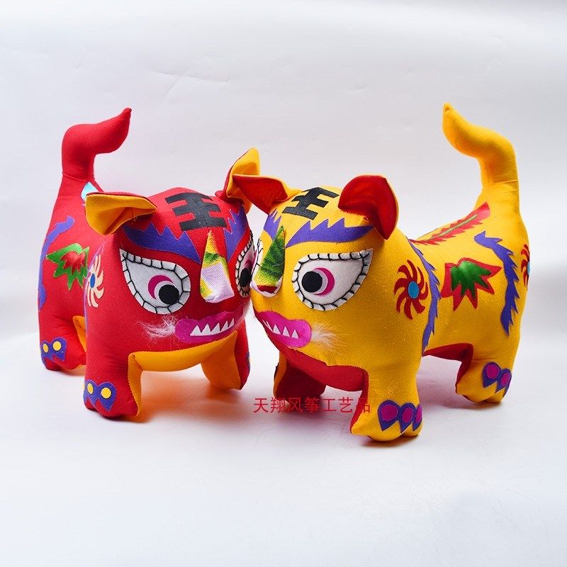 布老虎手工制作传统民间工艺特色礼品出国赠送人毛绒拍照道具,特色手工艺,布老虎,淘宝优惠券,粉丝福利购,淘宝优惠卷