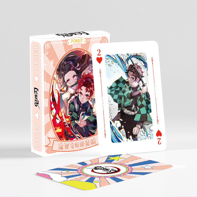 鬼灭之刃扑克卡批发1盒54张卡片