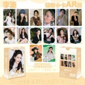 李沁镭射卡ar小卡50张双面图案100张不重复AR小卡5张尺寸60 86MM