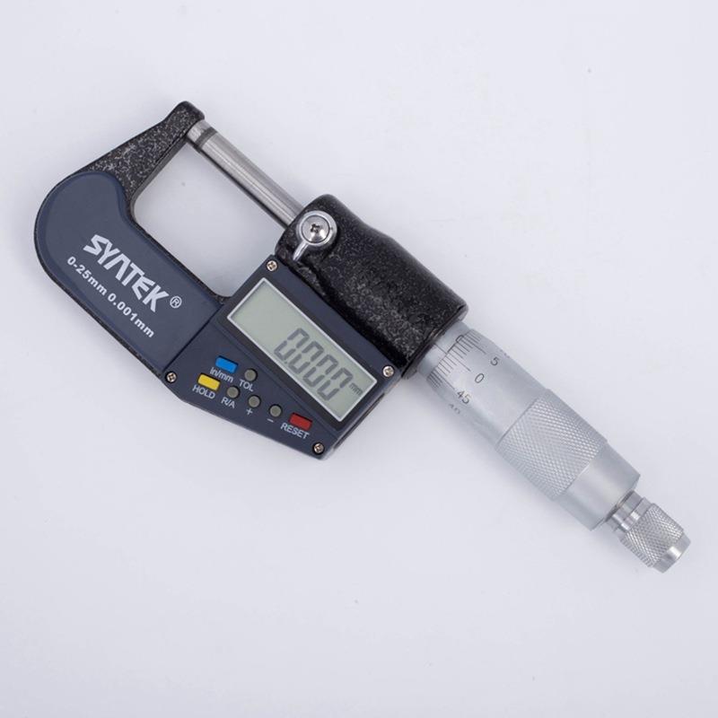 爆款syntek量具外径数显千分尺 电子分厘卡 0-25-50mm螺旋测微器