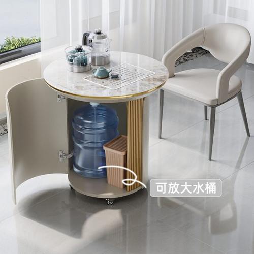 阳台茶桌家用小茶台可移动小型轻奢烧水壶一体小茶车泡茶桌椅组合