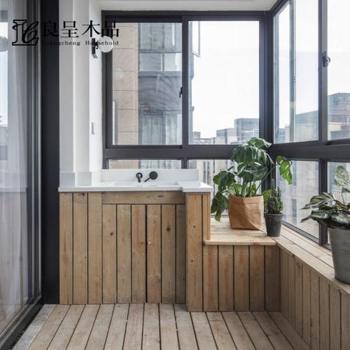 良呈木品防腐木板地板露台深度碳化木方吊顶桑拿板怀旧仿古木板材