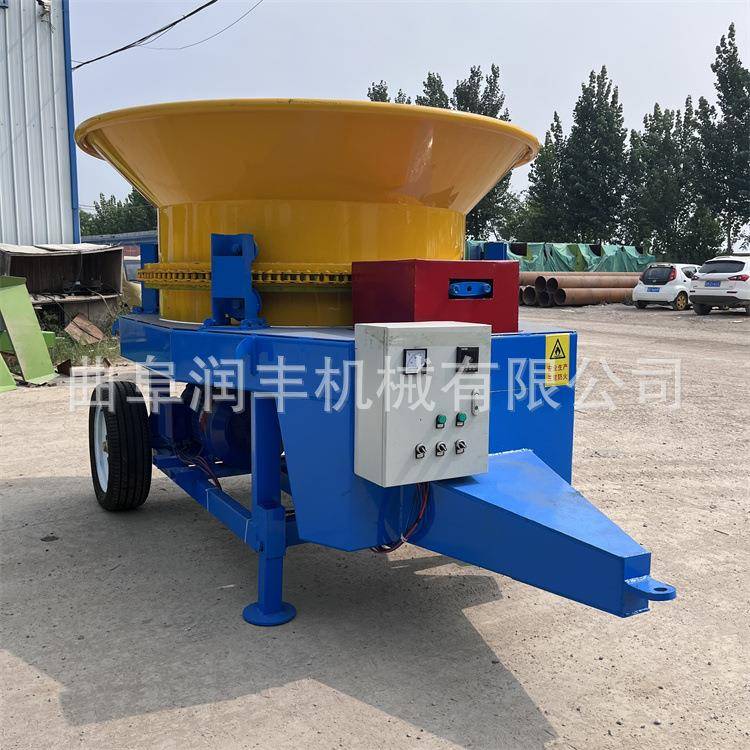 玉米芯麦草转盘粉碎机养殖场8吨牛场揉丝机下出料口电动铡切机