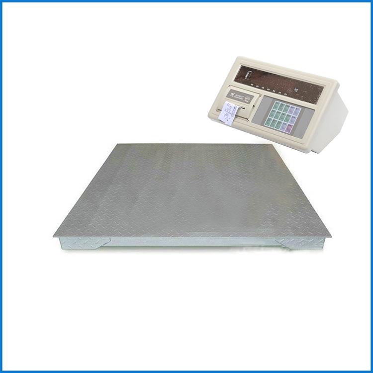 带打印电子地磅1*1米打印磅单地磅秤2吨打印小票电子平台秤1-吨