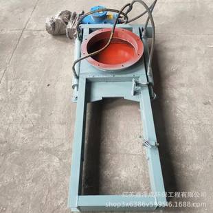 厂家平板闸门矿用单双缸驱动电液动手动气动插板阀料斗用