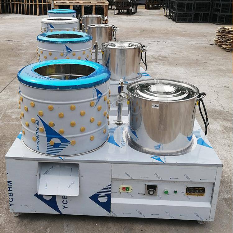 家禽50型全自动小型家用60型商用电动鹌鹑鸡鸭鹅脱毛一体机