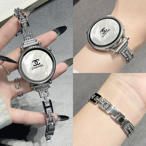 连遇小米watch5金属H型镶钻表带