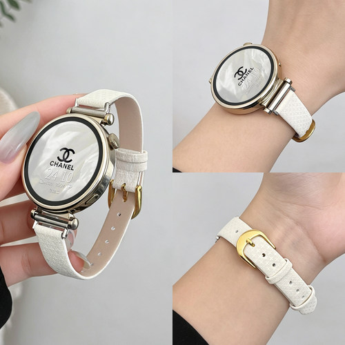 连遇小米watch5十字纹皮质手表带
