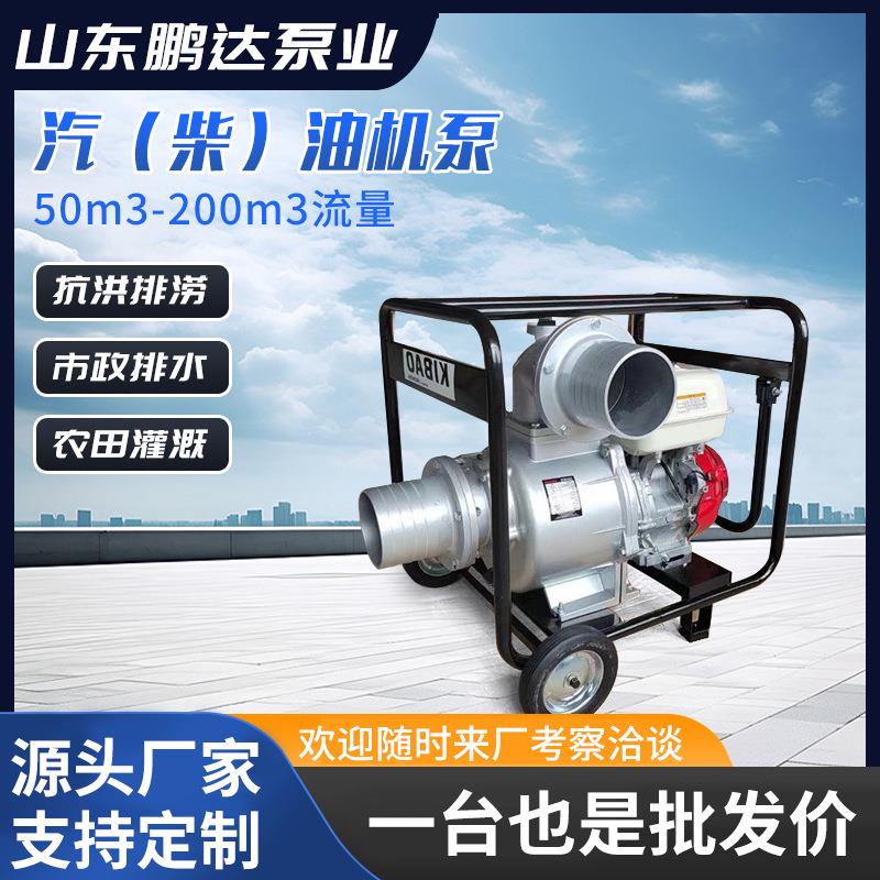 泵业汽油机水泵功率15kw大流量应急排水泵汽柴油机水泵