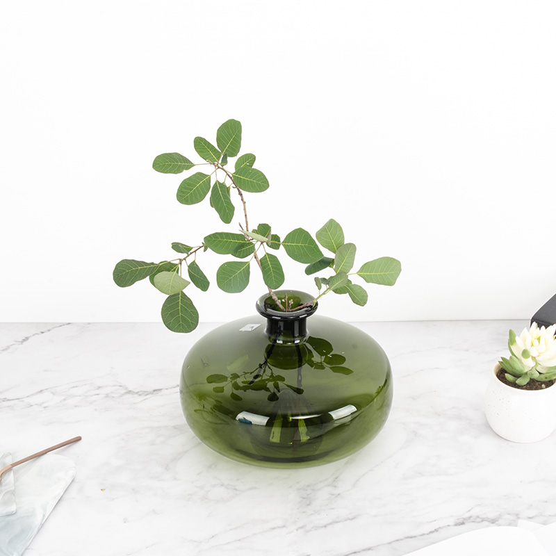 现代客厅家居摆件餐桌插花花器 创意水培玻璃容器手工玻璃