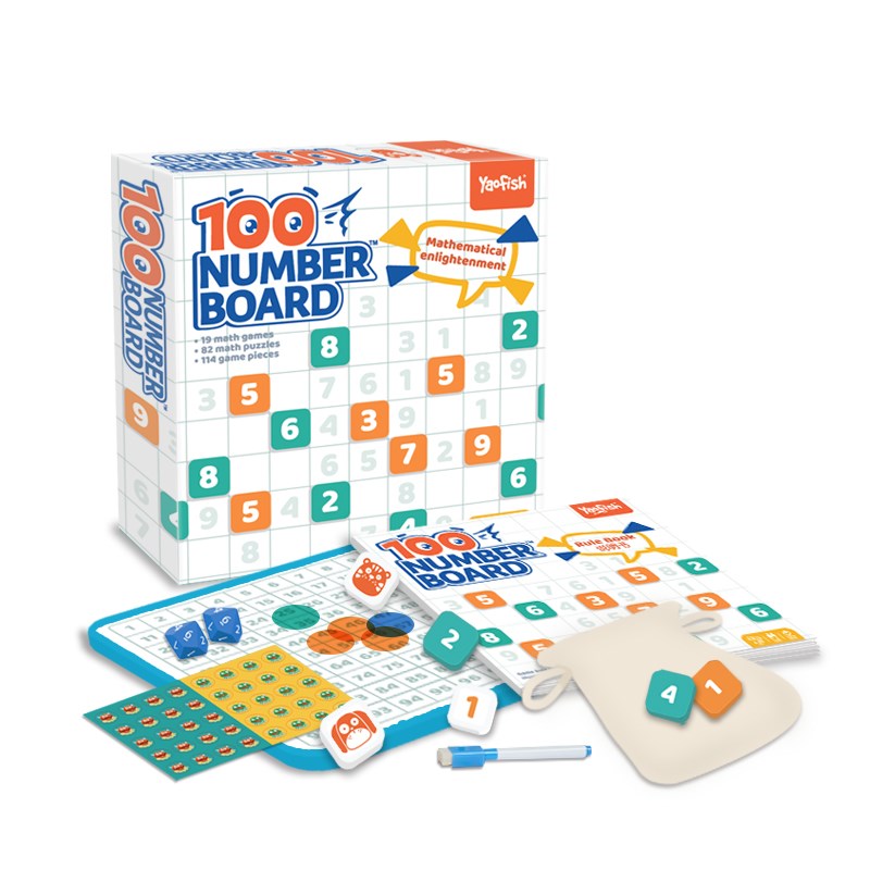 游戏大陆磁性百数板 儿童数字益智思维训练教具数学启蒙桌游
