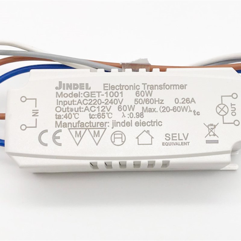 JINDEL卤素灯led灯电子变压器镇流器金德利驱动器 220转12vCE160W