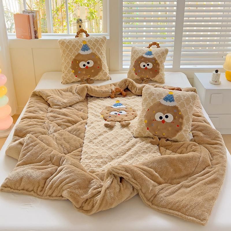 面加绒两用冬季加厚抱枕被办公室午休学生午睡汽车载二合一靠垫,居家布艺,抱枕被,淘宝优惠券,粉丝福利购,淘宝优惠卷