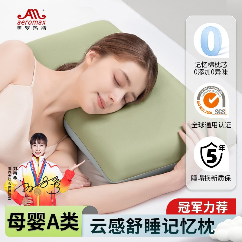 记忆棉枕头护颈椎助睡眠夏季凉枕不塌陷不变形女生睡觉舒适一只装