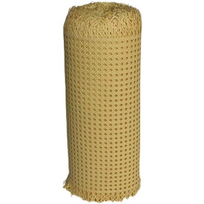 塑料藤编材料眼笪白色六角镂空隔断装饰仿木色胶藤家居藤辅料