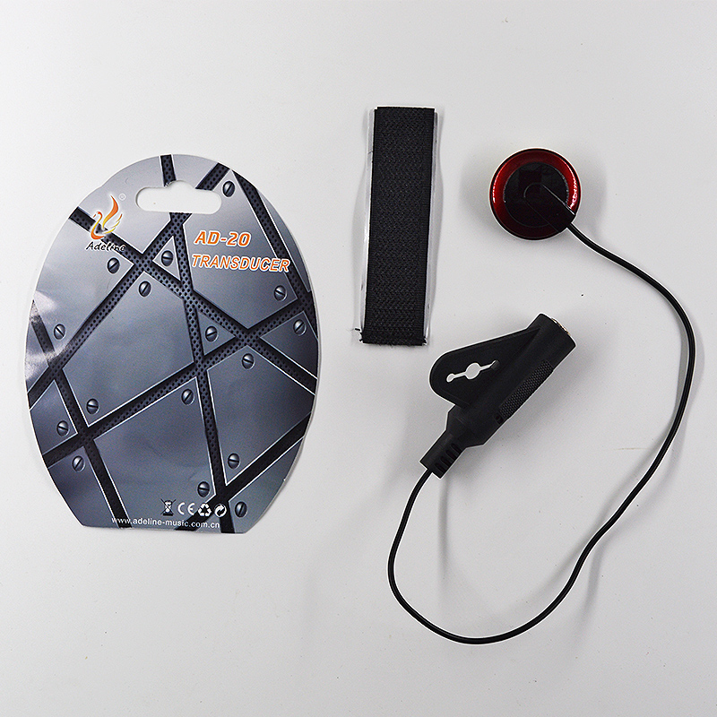 艾德琳拾音器吸附式 吸盘式免开孔吉他尤克里里琵琶二胡D20
