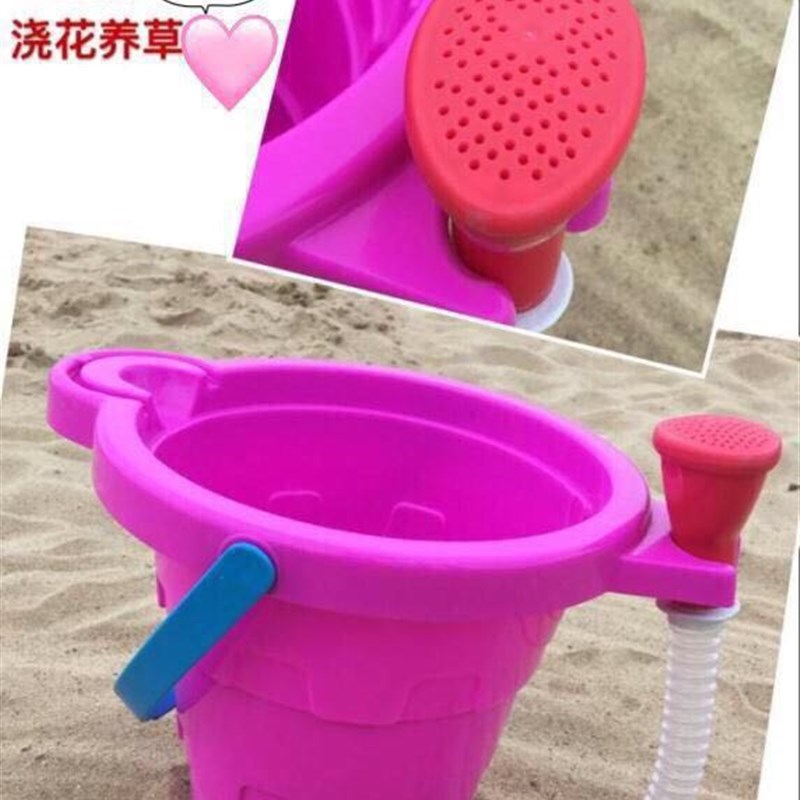 KW沙滩2岁以上新款戏水玩沙工具六一儿童节 洒水桶10件