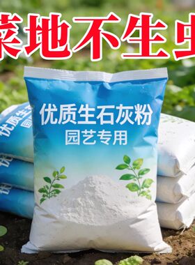 蔬菜专用生石灰粉土壤杀菌菜地除