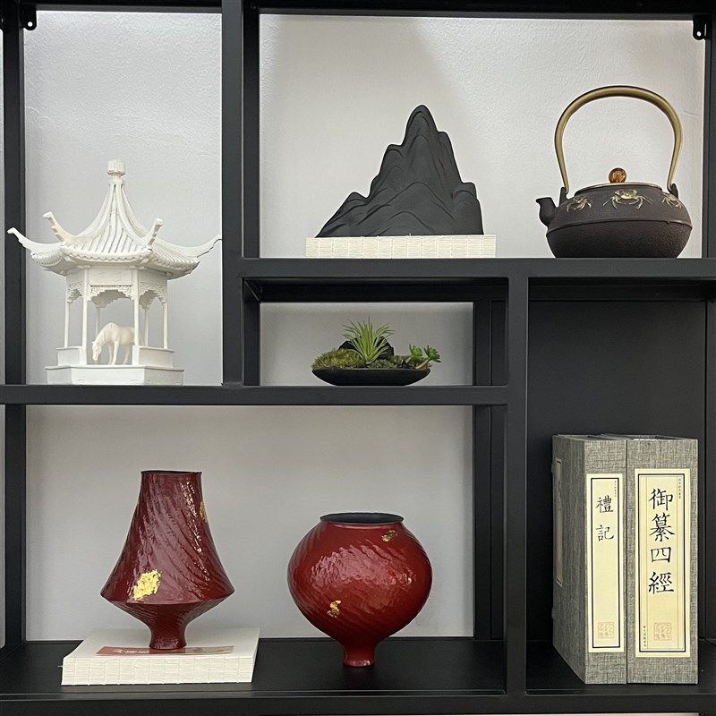 新样板间博古架软装饰品售楼部茶壶 仿真书手工器假山,家居饰品,花瓶,淘宝优惠券,粉丝福利购,淘宝优惠卷