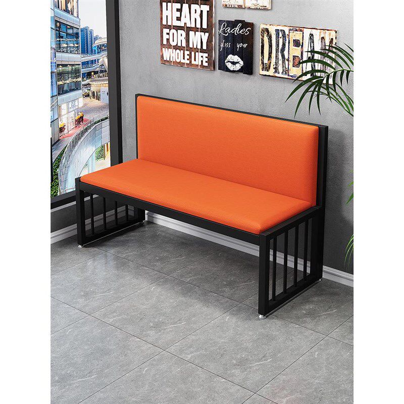 卡座酒吧烧烤奶茶店人三人铁艺沙发软包长椅现代休闲长条凳,商业/办公家具,卡座,淘宝优惠券,粉丝福利购,淘宝优惠卷