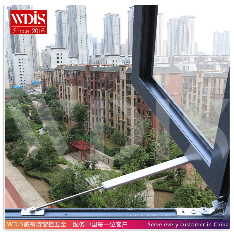 WDI铝合金窗门免打孔定位限位器任意停风撑阻尼撑杆欧标槽威蒂诗