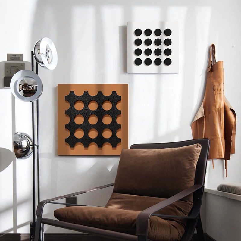 卧室床头装饰画立体浮雕肌理画立体客厅沙发背景墙挂画高级玄关画