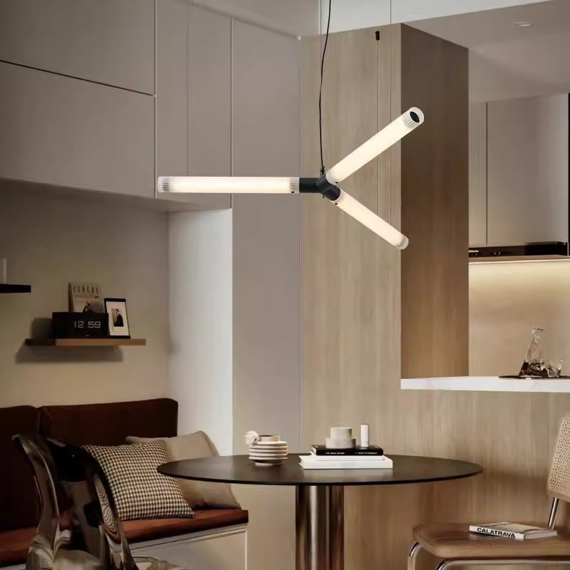 现代客厅吊灯商场店铺吊灯餐厅样板房设计师样板间造型led餐桌灯