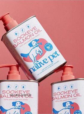 美国Native Pet 含Omega369 EPA DHA 猫猫狗狗鱼油补充R