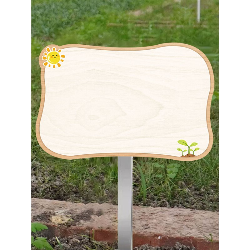 空白菜地标识牌班牌定制幼儿园菜园插地牌劳动基地班级牌绿植种植