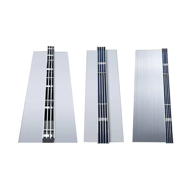 304不锈钢弧形隐藏式雨水篦子排水缝隙式线性树脂排水沟盖板定制