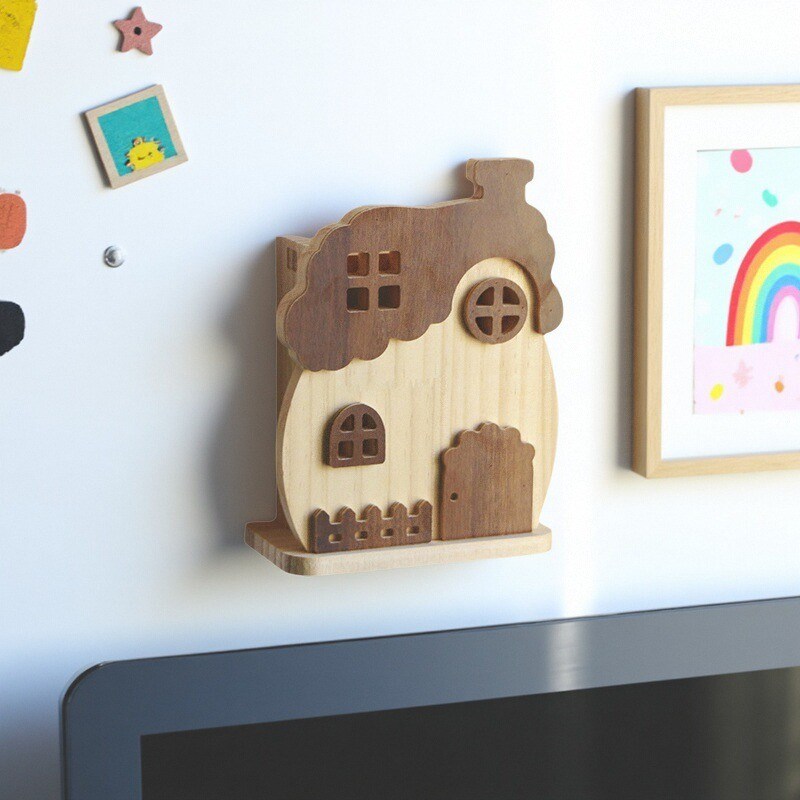 实木小木屋防漏电开 关插座面板遮挡装饰框墙贴防触电保护贴