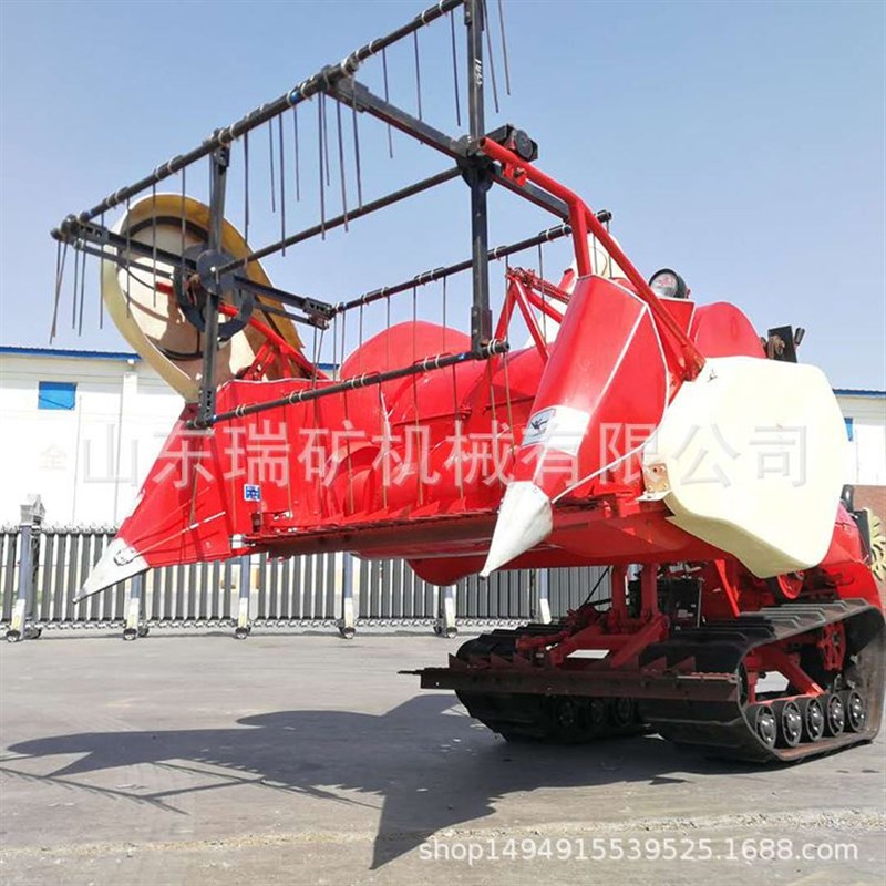 小型水稻小麦收获机联合收割机履带式水稻收割机械