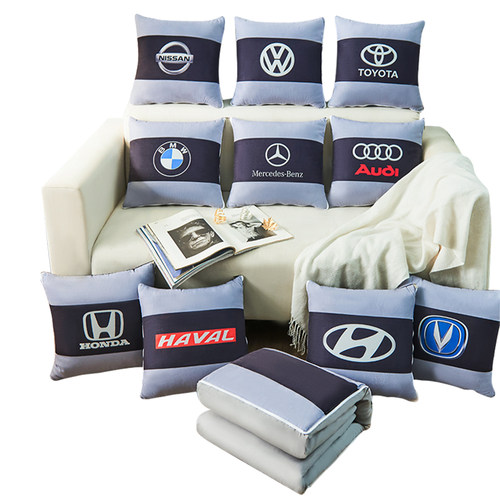 汽车抱枕适用于吉利帝豪GS GL远景X3 X6缤越博瑞两用腰靠垫空调被