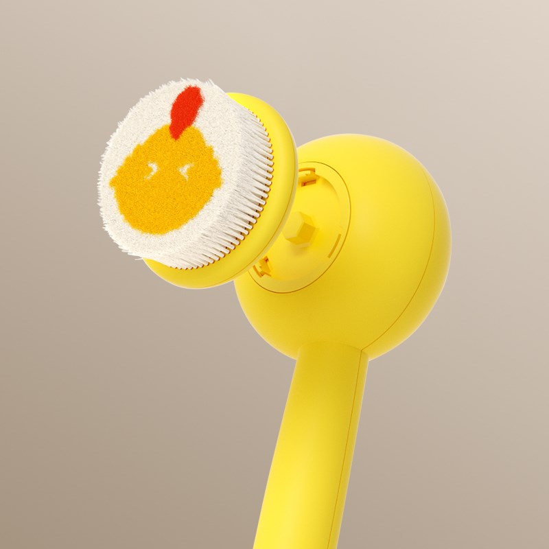 嘻浴青年黄色原装刷头适用XY0机型匹配XY0电动搓澡仪洗澡刷刷头