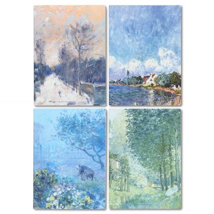 初品 西斯莱 车线本油画复古横线内页笔记本记事本子作业本