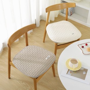 马蹄形餐椅坐垫四季通用木椅子带绑带屁股垫防滑办公座椅垫