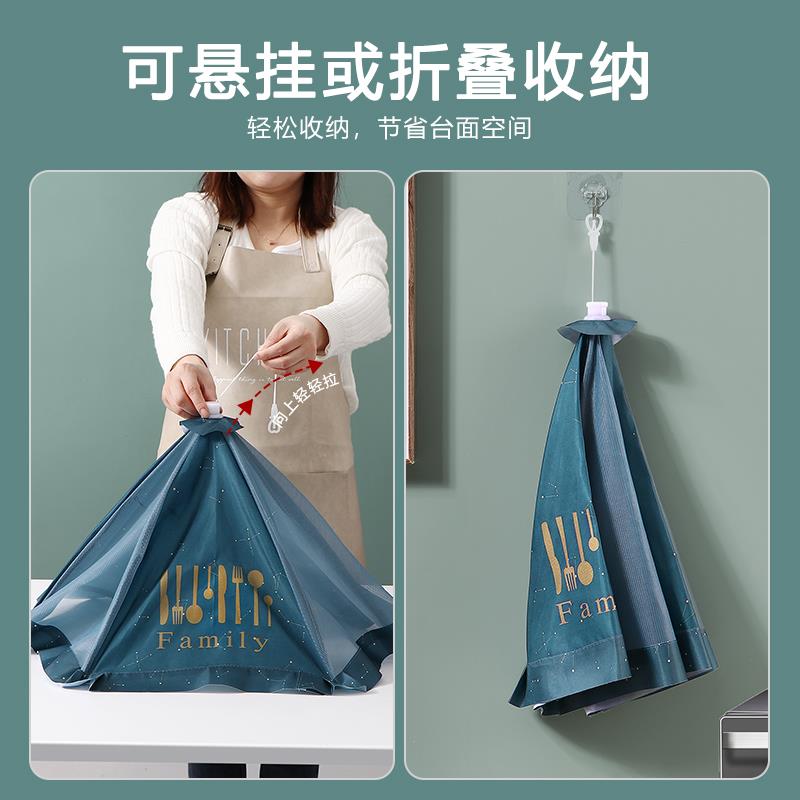 冬天饭菜保温罩菜盖子食物罩家用2022新款可折叠暖菜罩长方形四方