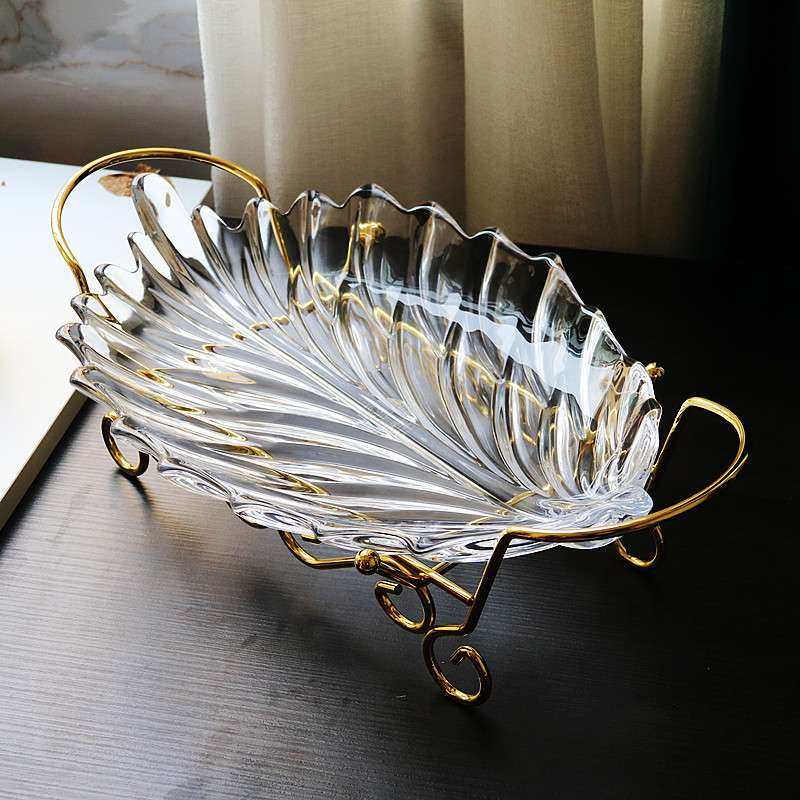 6B76欧式水晶玻璃羽毛水果盘个性树叶盘自助餐糕点盘酒吧KTV带架,五金/工具,接线柱,淘宝优惠券,粉丝福利购,淘宝优惠卷
