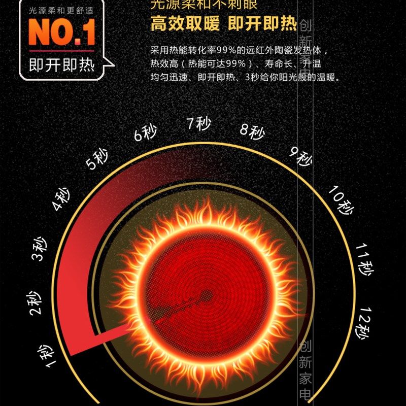 智琰电火盆取暖器家用冬季烤火盆节能电烤火炉远红外暖脚器,生活电器,烤火炉取暖器,淘宝优惠券,粉丝福利购,淘宝优惠卷