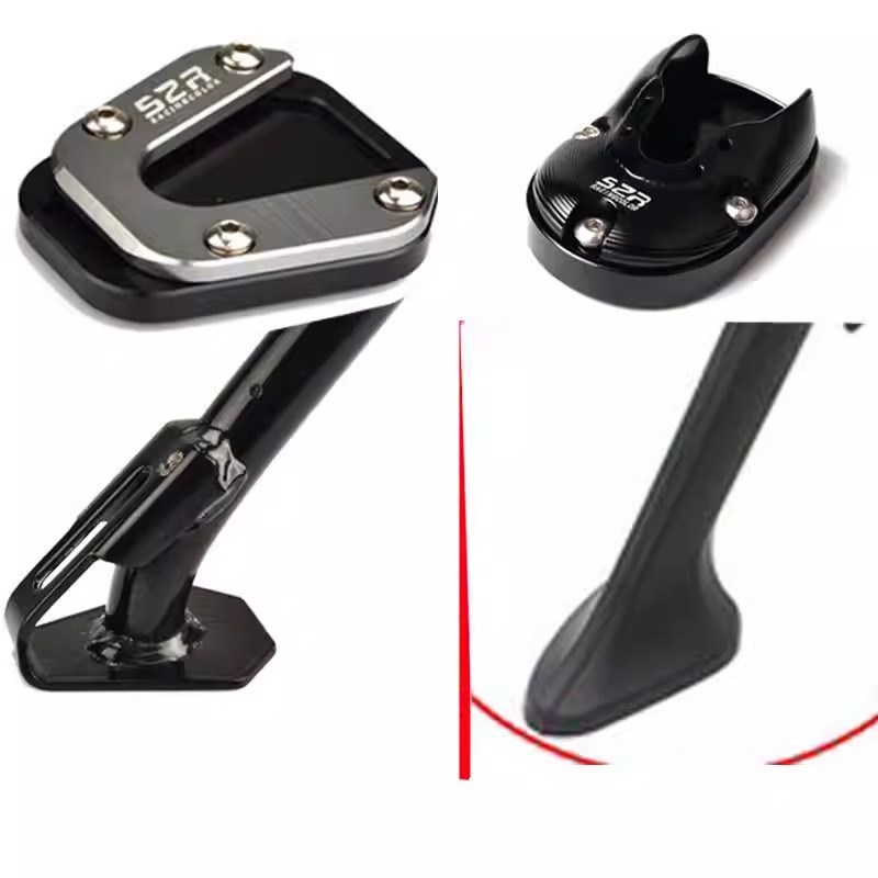 适用贝纳利金鹏TRK552X 502X改装加大脚撑垫黄龙600黄巡边撑垫