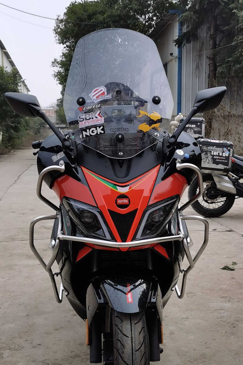 阿普利亚RMX/全包围不锈钢保险杠杠前护杠改装