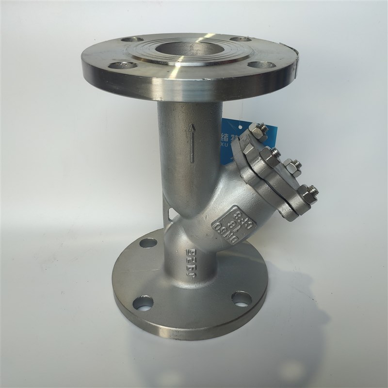 304不锈钢化工部Y型法兰过滤器SY41W-16P/R316L法兰过滤器DN65 80
