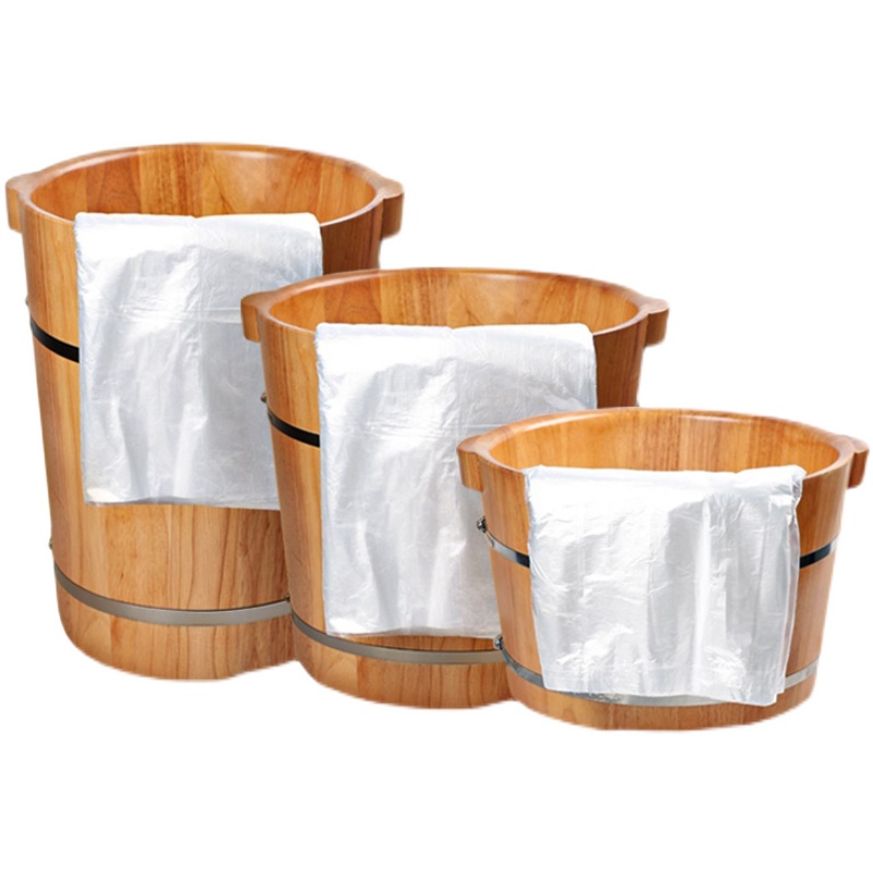 一次性泡脚袋足浴盆袋足疗洗脚盆袋家用塑料膜加厚沐足木桶袋子