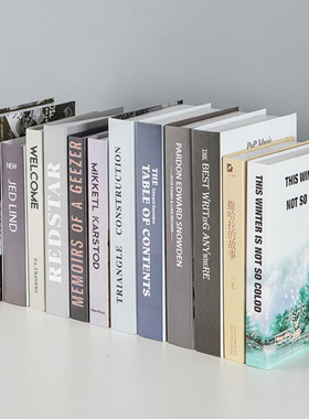 仿真书假书装饰书 样板房客厅摆设 现代 办公室创意摆件 家居饰品