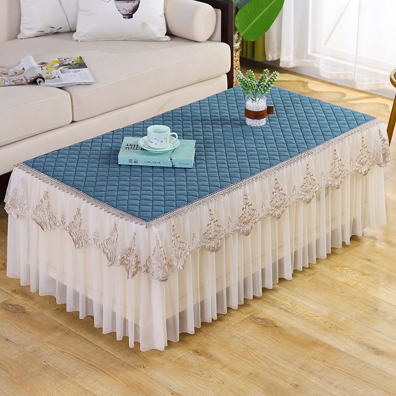 防滑茶几桌布罩2021新款全包布艺桌布客厅盖布长方形家用桌罩台布