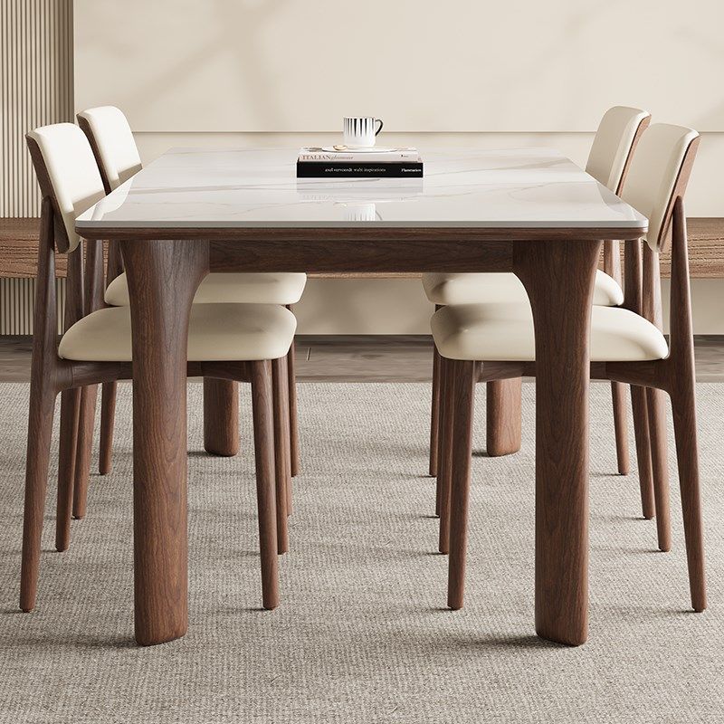 德利丰实木岩板餐桌桃色高端长方形小户型新中古风饭桌子,住宅家具,岩板餐桌,淘宝优惠券,粉丝福利购,淘宝优惠卷