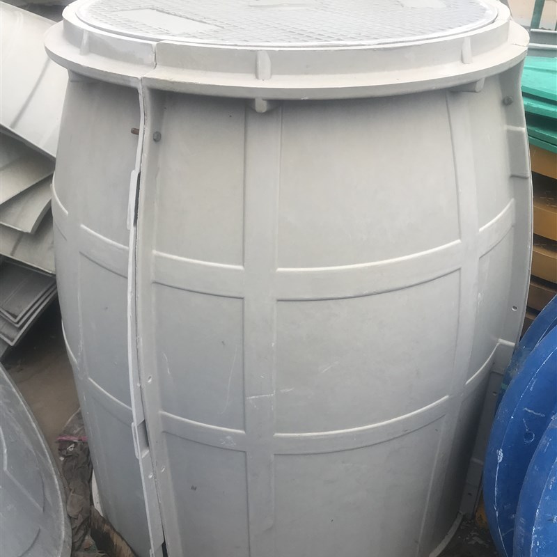 MC检查井盖加油站圆形玻璃钢井圈树脂排水沟井篦子方形承重井盖