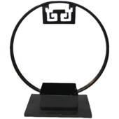 家居软装 铁艺器玄关客厅盆景新迎客松架子流水插器皿